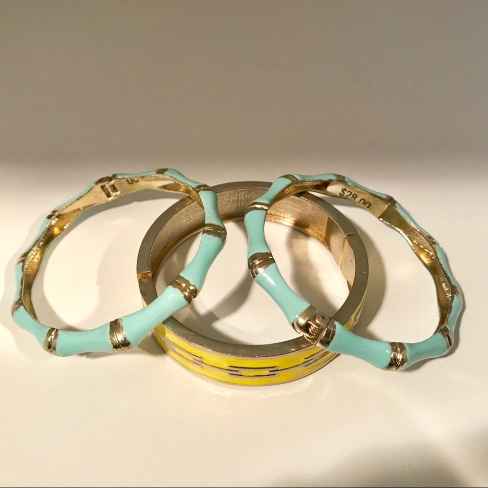 Sequin Bangle Bracelet Set / Trio